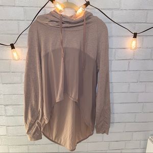 Gymshark mesh hoodie, high low cut. Athletic hoodie